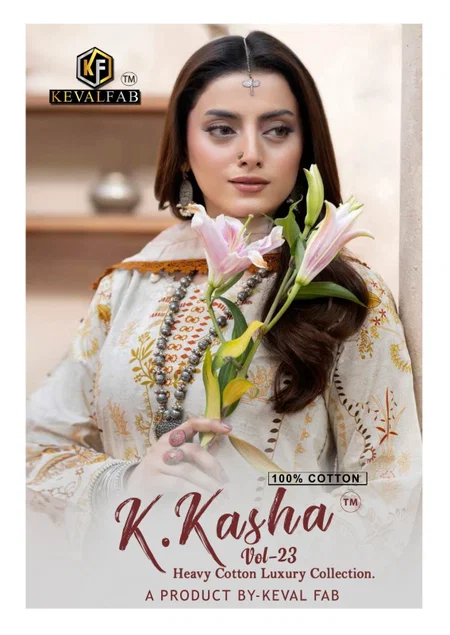 Keval K Kasha Vol 23 Cotton Readymade Karachi Dress
